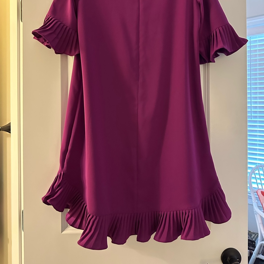 Amalfi Purple Ruffle Dress